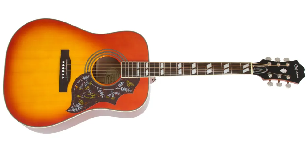 Epiphone Hummingbird Studio Acoustic/Electric - Faded Cherry Dernier Modèle