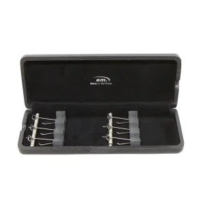 Marque GEWA ETUI EN BOIS POUR ANCHES DE BASSON 6 PLACES NOIR LAQUE