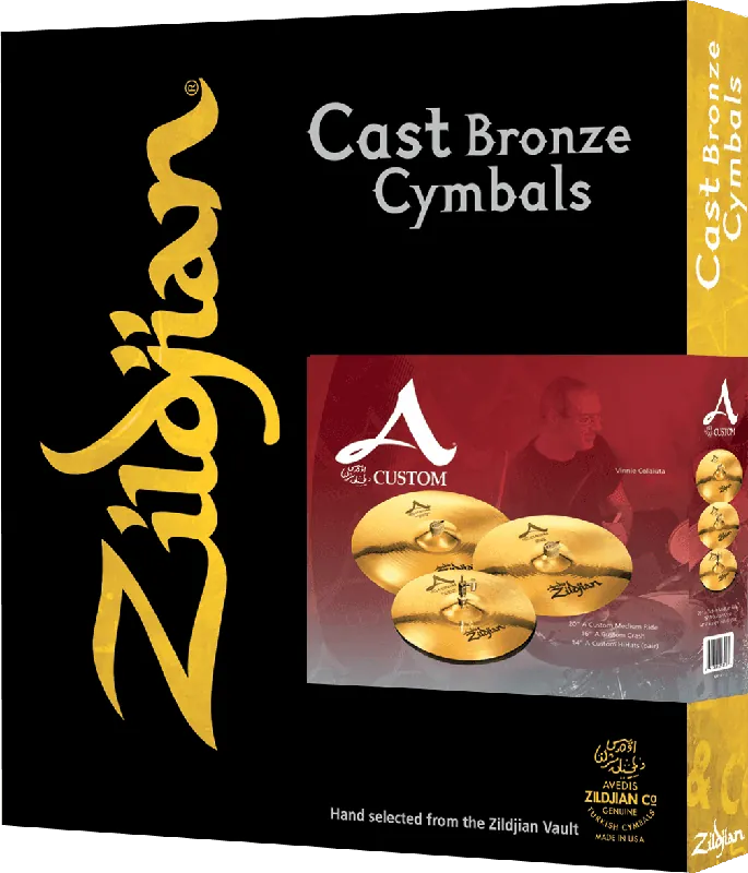 Zildjian A2C4P-I7 SET A Custom 14‘‘-16‘‘-20‘‘ +18‘‘ OFFERTE Solde
