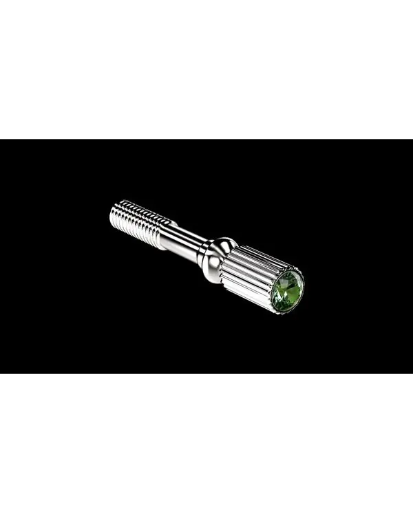 JLV VIS DE SERRAGE PLAQUEE ARGENT STRASS EMERAUDE Commande En Gros