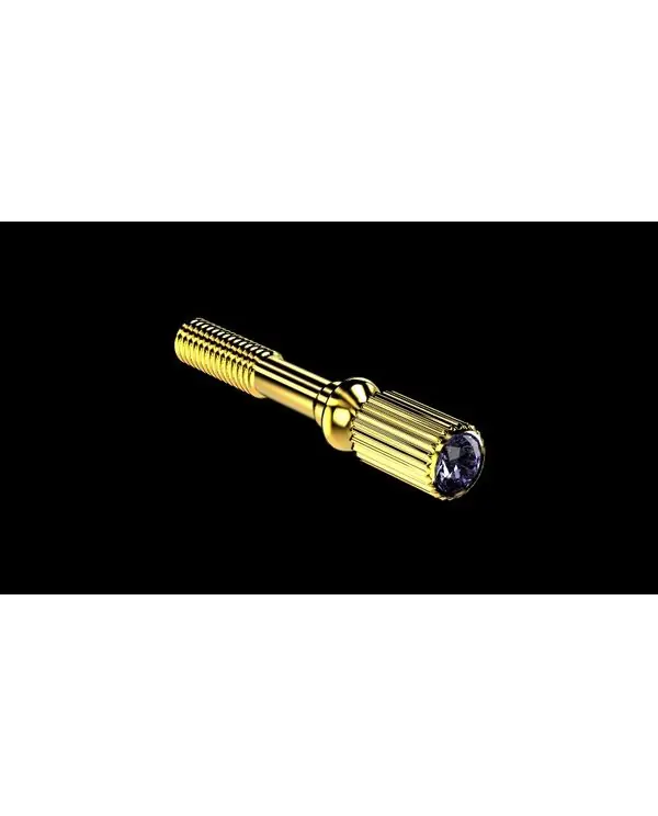 JLV VIS DE SERRAGE PLAQUEE OR STRASS SAPHIR Acheter En Ligne