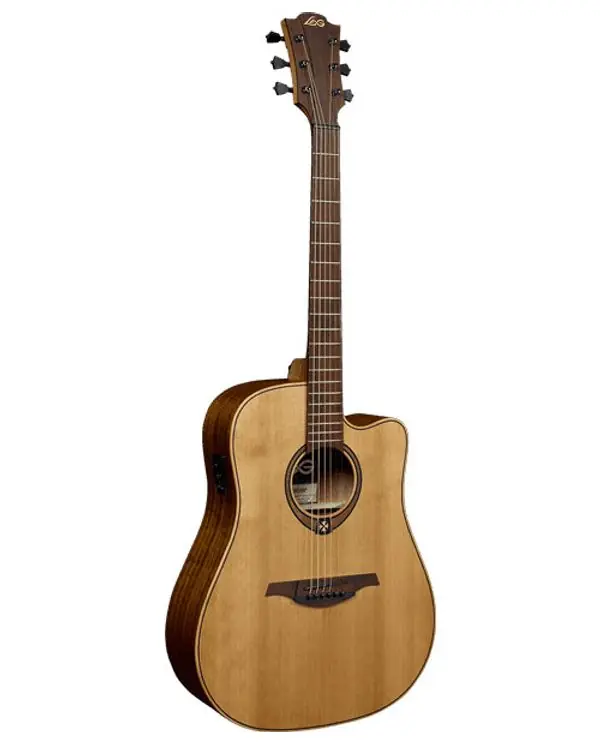 Top Vente LAG T170DCE "TRAMONTANE" GUITARE FOLK ELECTRO DREADNOUGHT NAT.