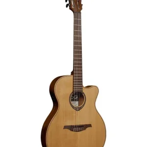 Nouvelle Collection LAG TN170ASCE "TRAMONTANE" GUITARE FOLK NYLON COUNTRY AUDITORIUM SLIM