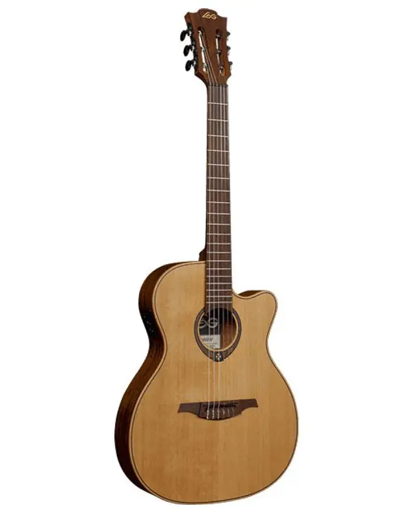 Nouvelle Collection LAG TN170ASCE "TRAMONTANE" GUITARE FOLK NYLON COUNTRY AUDITORIUM SLIM