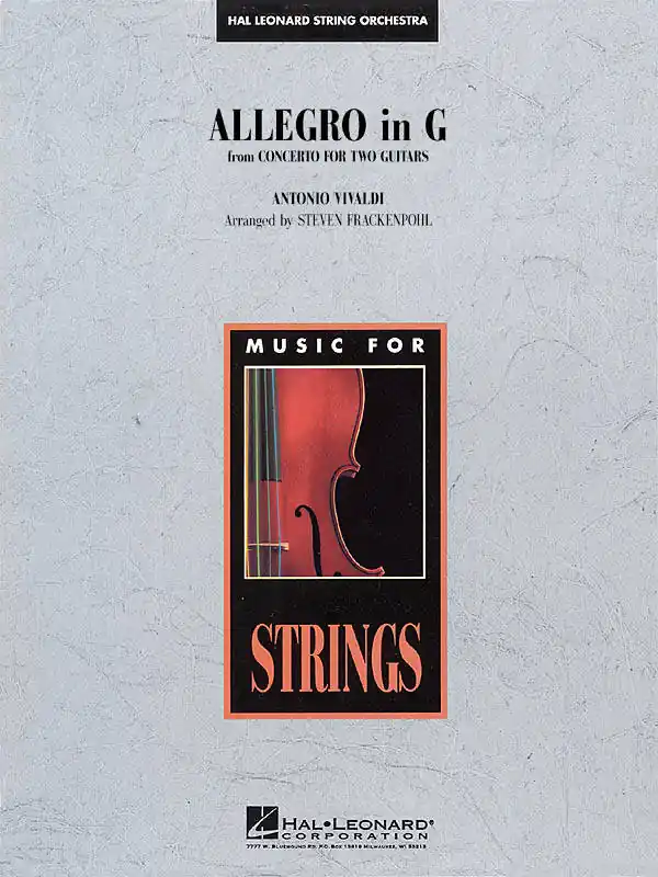 Remise Hal Leonard Allegro in G - Vivaldi/Frackenpohl - String Orchestra - Gr. 3.5