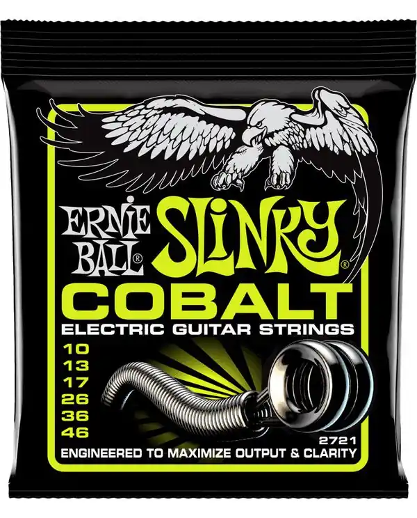 Authentique ERNIE BALL 2721 COBAL REG. SLINKY JEU CORDES GUITARE ELECTRIQUE 10-46
