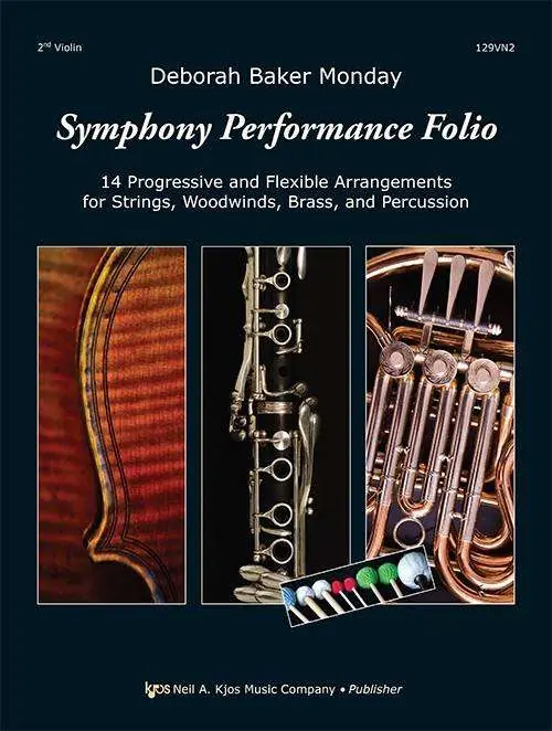 Kjos Music Symphony Performance Folio - Monday - 2nd Violin - Book Meilleur Choix