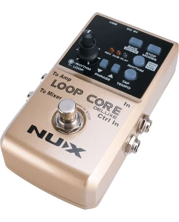 NUX LOOPCORE-DELUXE PEDALE LOOPER, BOITE A RYTHMES & PEDALIER 2 VOIES Bon Plan