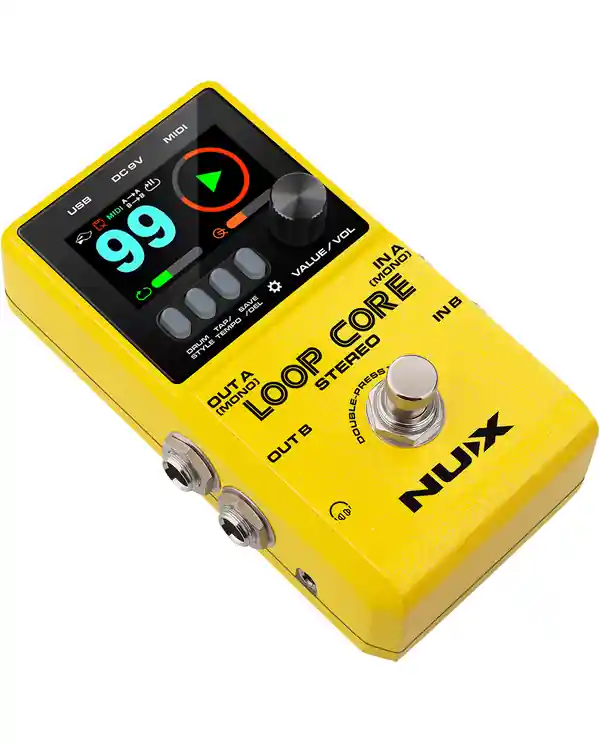 Quantité Limitée NUX LOOPCORE-STEREO PEDALE LOOPER ET BOITE A RYTHMES STEREO