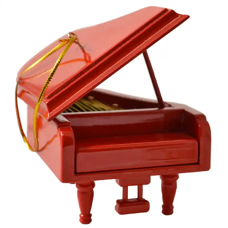 Expédition Rapide AIM Gifts Mini Grand Piano Ornament - Red, 3.5‘‘