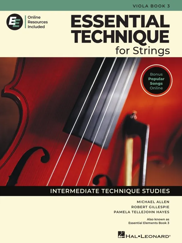 Hal Leonard Essential Elements for Strings, Book 3 with EEi (2025) - Viola - Book/Media Online Retour Gratuit