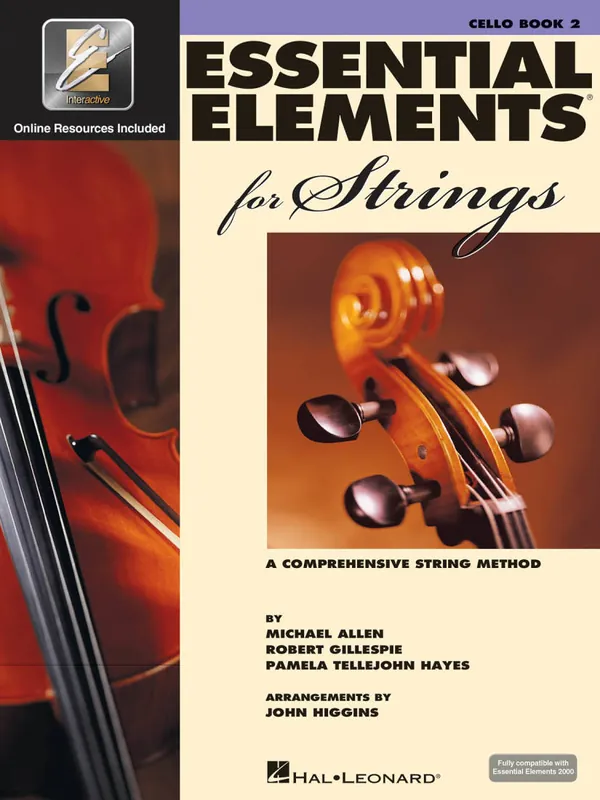 Usine Directe Hal Leonard Essential Elements for Strings Book 2 - Cello - Book/Media Online (EEi)