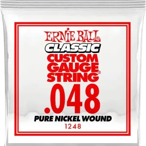 ERNIE BALL CLASSIC 1248 CORDE GUITARE ELEC FILE NICKEL 048 Bon Plan