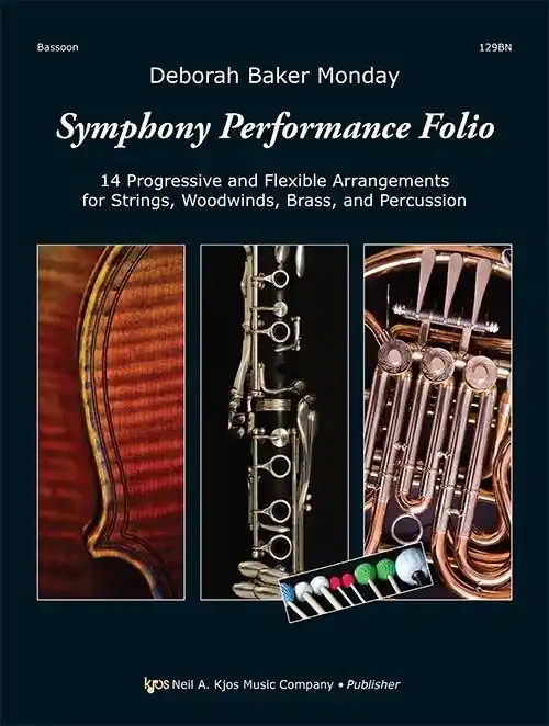 Dernier Modèle Kjos Music Symphony Performance Folio - Monday - Bassoon - Book