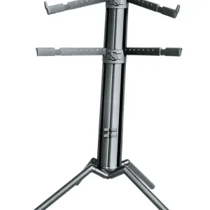 Retour Gratuit K&M 18860B "SPIDER PRO" SUPPORT EXTENSIBLE 2 CLAVIERS - NOIR