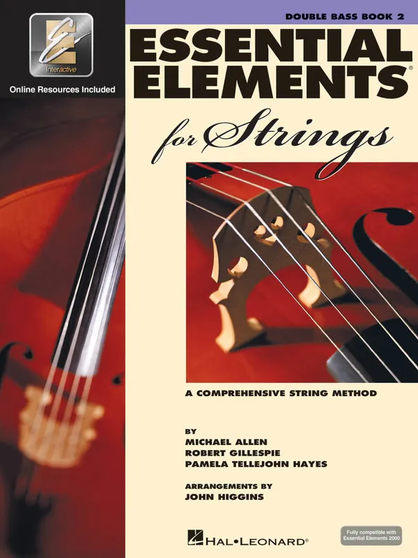 Remise Hal Leonard Essential Elements for Strings Book 2 - Bass - Book/Media Online (EEi)