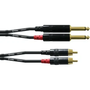Offre Exclusive CORDIAL CFU0.9PC CABLE 2 JACKS MONO / 2 RCA - 90cm