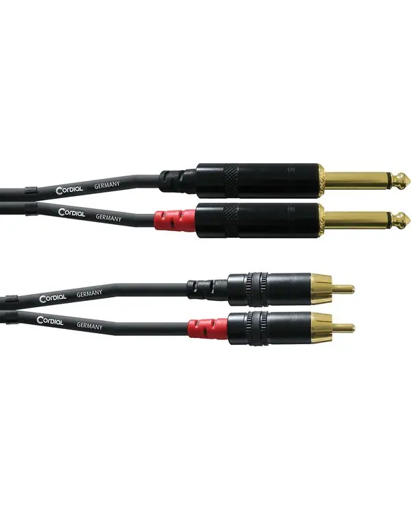 Offre Exclusive CORDIAL CFU0.9PC CABLE 2 JACKS MONO / 2 RCA - 90cm
