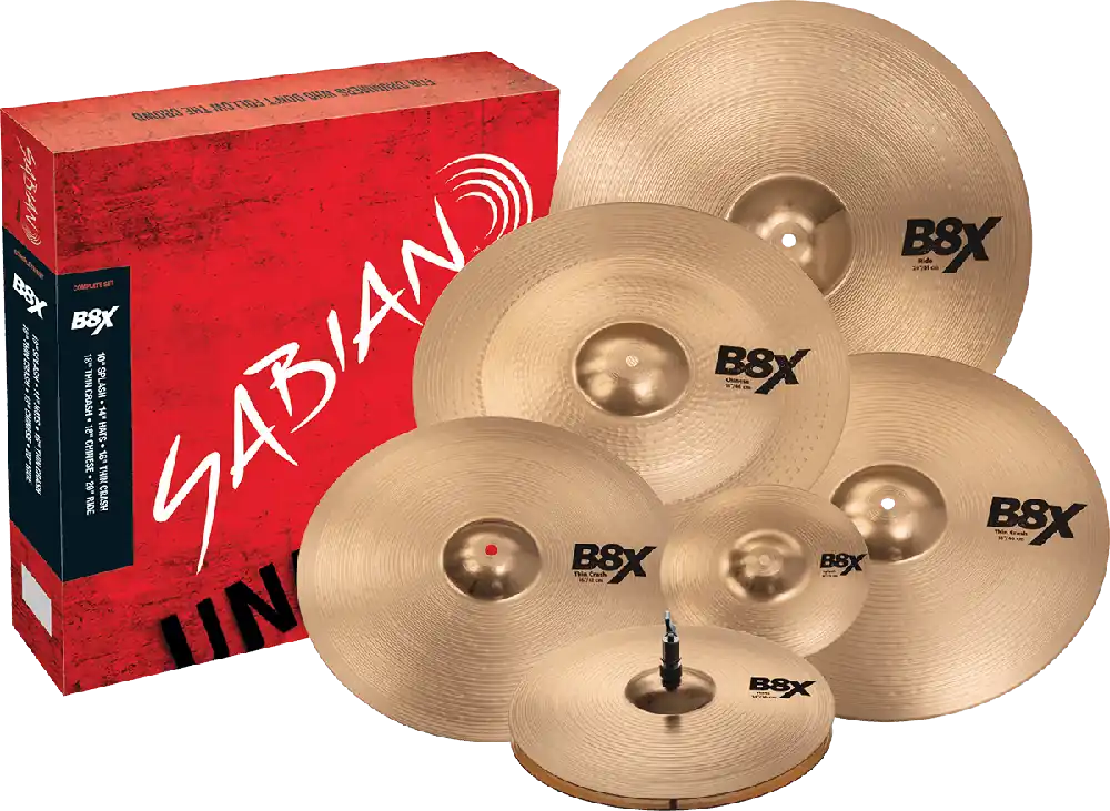 Meilleur Prix Sabian B8X Set harmonique Complet 10‘‘ 14‘‘ 16‘‘ 18‘‘ 18‘‘ 20‘‘
