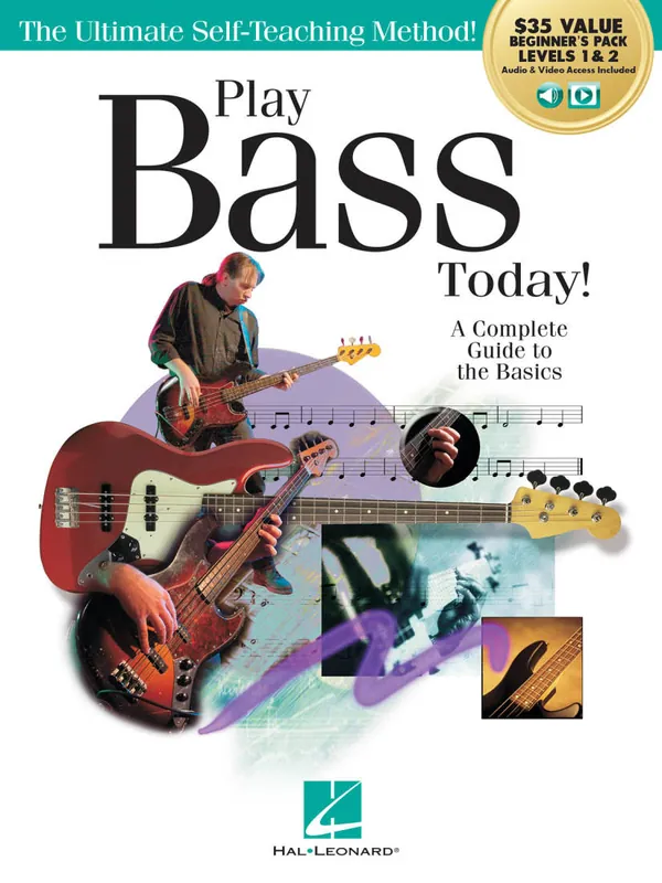 Hal Leonard Play Bass Today! All-in-One Beginner‘s Pack - Kringel/Downing - Bass Guitar TAB - Book/Media Online Petit Prix