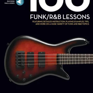 Dernier Modèle Hal Leonard 100 Funk/R&B Lessons - Bass Guitar TAB/Audio Online