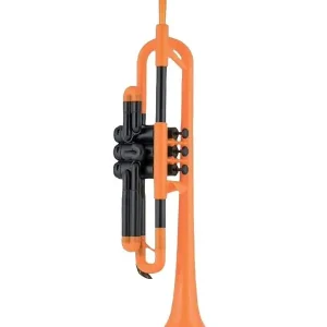 Offre Limitée PTRUMPET TROMPETTE EN RESINE ABS ORANGE avec housse et embouchure