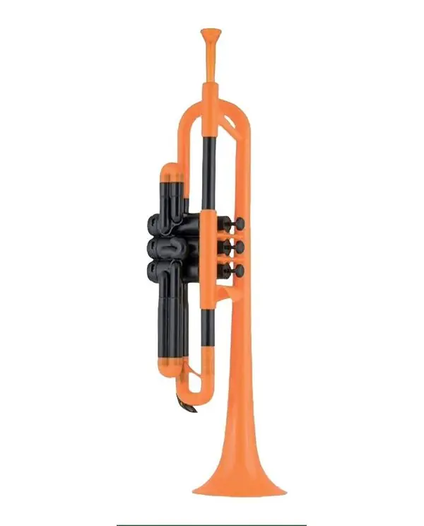Offre Limitée PTRUMPET TROMPETTE EN RESINE ABS ORANGE avec housse et embouchure