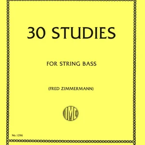 Meilleur Choix International Music Company 30 Studies for the Development of Tone - Simandl - String Bass - Book
