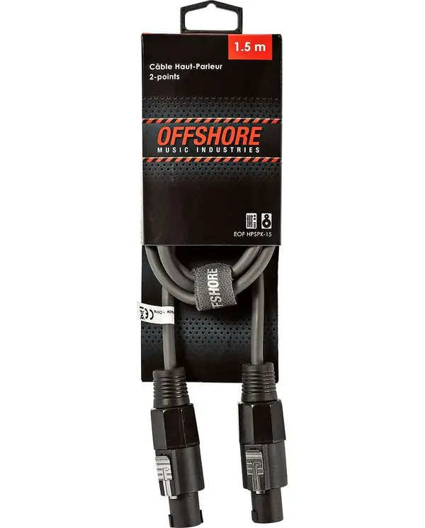 Satisfait Ou Remboursé OFFSHORE HPSPK-15 CABLE SPEAKON/SPEAKON - 1,5m