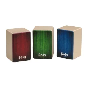 Bon Plan SELA SE108 MINI CAJON SHAKER SET LOT DE 3 SHKER EN FORME DE CAJON