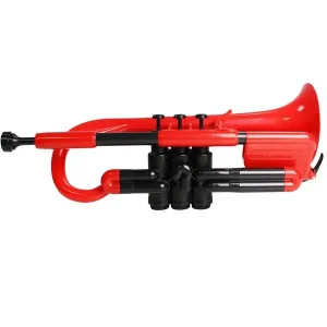 PBONE CORNET A PISTONS EN RESINE ABS ROUGE avec housse et embouchure Expédition Rapide