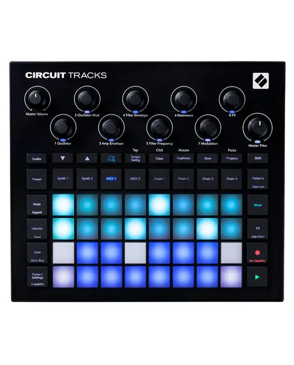 NOVATION CIRCUIT-TRACKS GROOVE BOX A MATRICE RGB Bon Marché