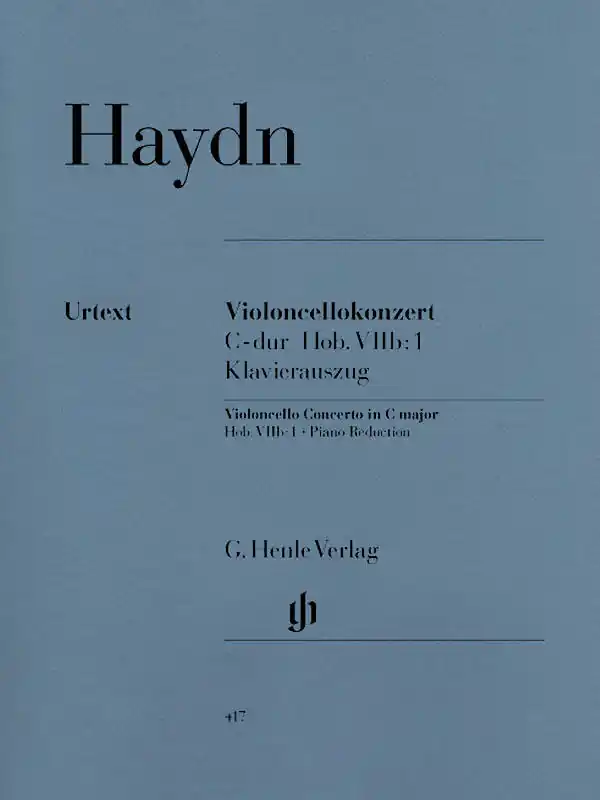 Livraison Express G. Henle Verlag Violoncello Concerto C major Hob. VIIb 1 - Haydn/Gerlach - Cello/Piano - Sheet Music
