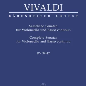 Top Vente Baerenreiter Verlag Complete Sonatas RV 39-47 - Vivaldi/Hoffmann - Cello/Basso Continuo - Book