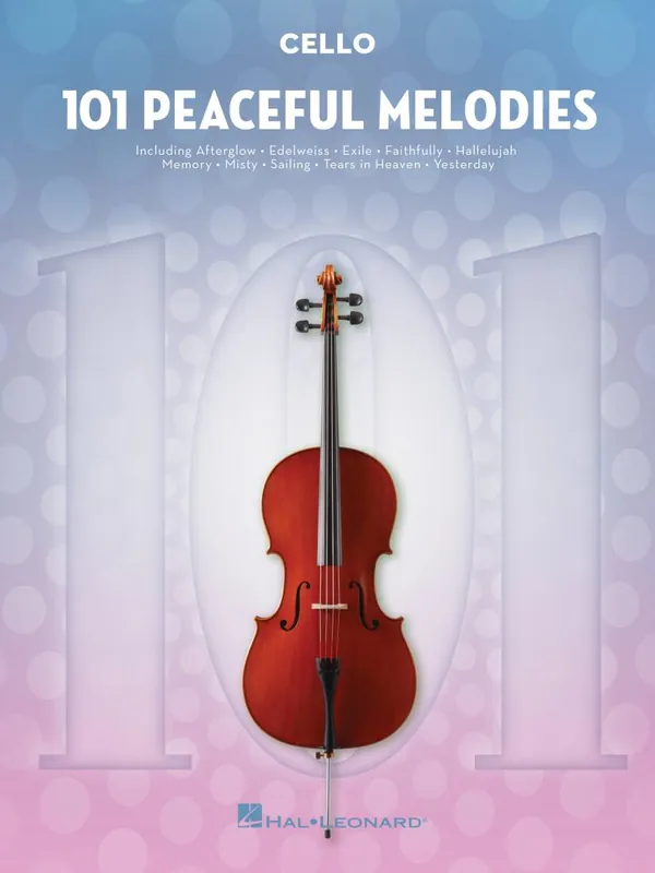 Acheter Direct Hal Leonard 101 Peaceful Melodies - Cello - Book