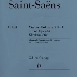 G. Henle Verlag Violoncello Concerto no. 1 a minor op. 33 - Saint-Saens /Jost /Geringas - Cello/Piano Reduction - Sheet Music Solde