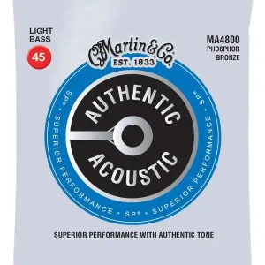 MARTIN MA4800 JEU BASSE ACOUSTIQUE 4 CORDES PHOS.BRZE / LIGHT 45-100 Acheter En Ligne
