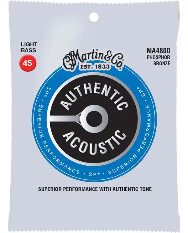 MARTIN MA4800 JEU BASSE ACOUSTIQUE 4 CORDES PHOS.BRZE / LIGHT 45-100 Acheter En Ligne