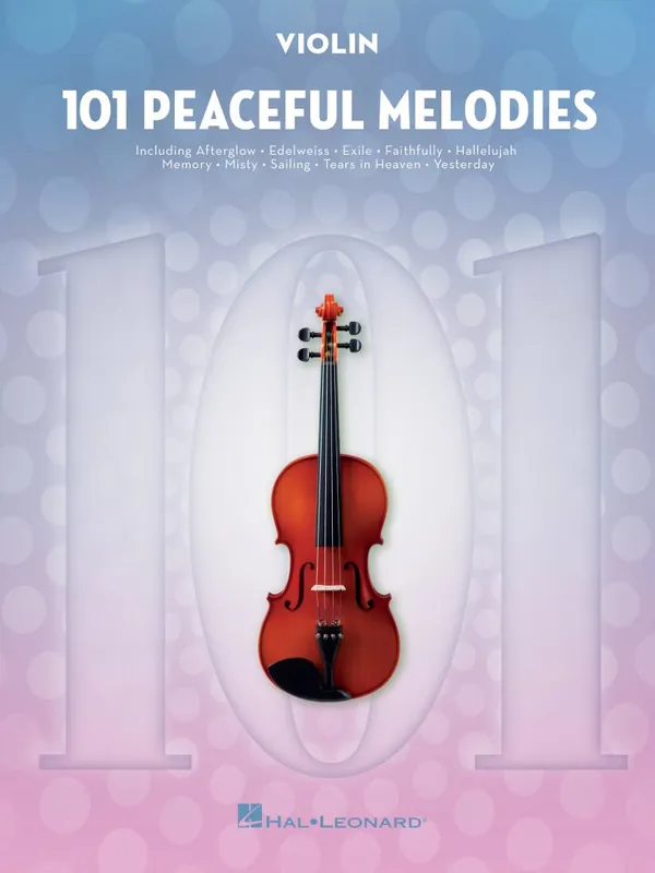 Commande En Gros Hal Leonard 101 Peaceful Melodies - Violin - Book