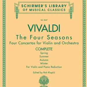 G. Schirmer Inc. The Four Seasons, Complete - Vivaldi/Klopcic - Violin/Piano - Book Petit Prix