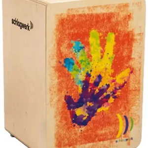 SCHLAGWERK CP402 "HIGH FIVE" CAJON ENFANT MOTIF MAINS COLORÉES Nouvelle Collection