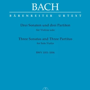 Acheter Direct Baerenreiter Verlag Three Sonatas and Three Partitas for Solo Violin BWV 1001-1006 - Bach/Wollny - Violin - Book