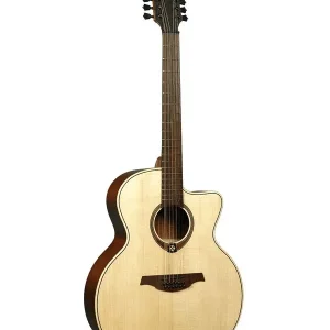 Solde LAG T177J12CE "TRAMONTANE" GUITARE ELECTRO 12 CORDES CUTAWAY NAT.