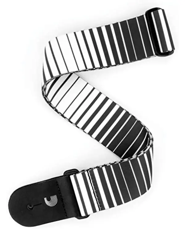 Offre Spéciale D‘ADDARIO P20S1508 "OPTICAL ART" COURROIE POUR GUITARE NOIR & BLANC
