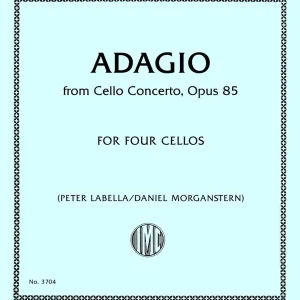 International Music Company Adagio from Cello Concerto, Op. 85 - Elgar - Cello Quartet Satisfait Ou Remboursé