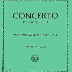 International Music Company Concerto in G minor, RV 531 - Vivaldi/Starker - 2 Cellos/Piano - Book Meilleur Choix