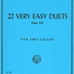 International Music Company 22 Very Easy Duets, Opus 126 - Lee - Cello Duets - Book Top Vente