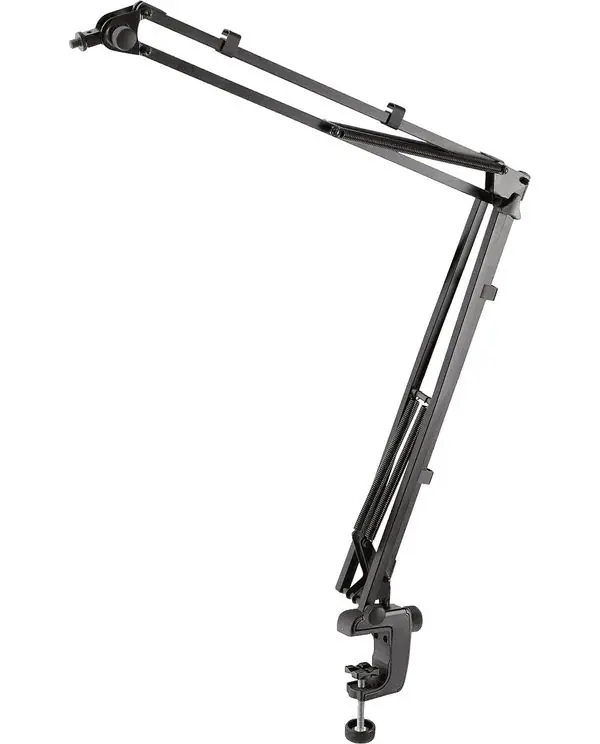 Achat Immédiat K&M 23840 SUPPORT MICRO ARTICULÉ NOIR - Avec fixation bureau