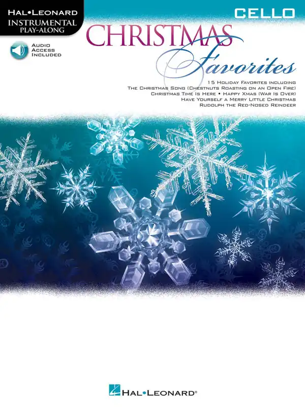 Seulement Aujourd'hui Hal Leonard Christmas Favorites - Cello - Book/Audio Online