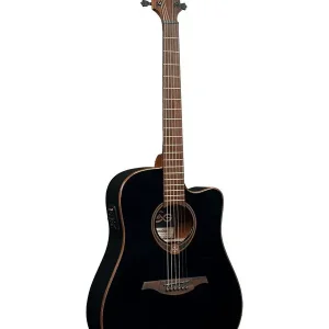 LAG T118DCE-BLK "TRAMONTANE" GUITARE FOLK ELECTRO DREADNOUGHT NOIRE Top Vente